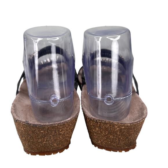 Mephisto Ivana Black Patent Leather Rhinestone Sandals 39 - Picture 10 of 16